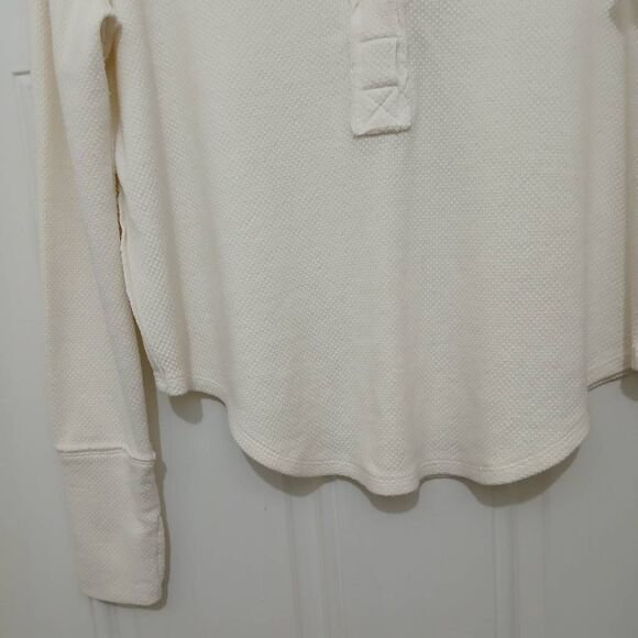 Free People Anakin Thermal Top Ecru White Size Small - Picture 6 of 10